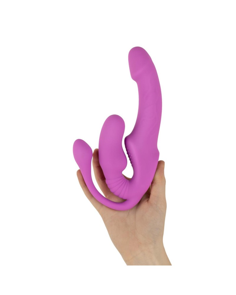 Teazers – Strapless Strap-On with Anal Plug – Pink Teazers – Strapless Strap-On with Anal Plug – Pink