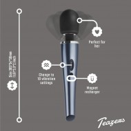 Black Lightning Wand Vibrator – Black Black Lightning Wand Vibrator – Black