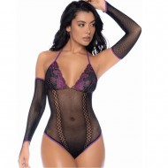 Mapalé- Black and Purple Body and Removable Mittens