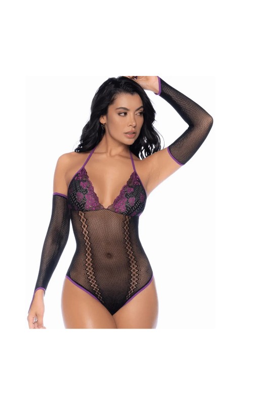 Mapalé- Black and Purple Body and Removable Mittens