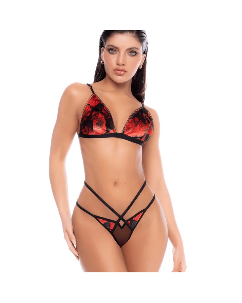 Mapalé- 3-piece Black and Red Lingerie Set with Bra Mapalé- 3-piece Black and Red Lingerie Set with Bra