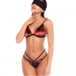 Mapalé- 3-piece Black and Red Lingerie Set with Bra Mapalé- 3-piece Black and Red Lingerie Set with Bra