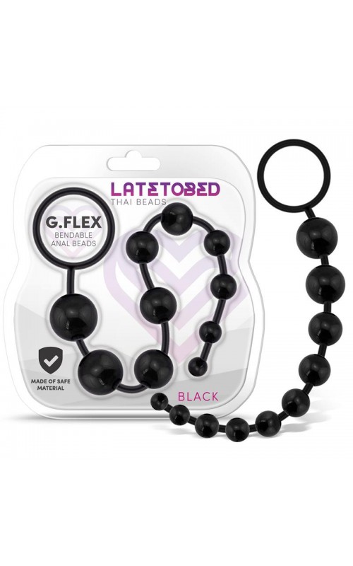 G.Flex Bendable Thai Anal Beads Black	