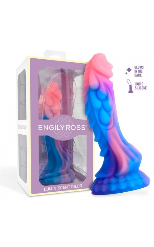 Luminiscent "Dragon" Shaped Dildo 18 cm