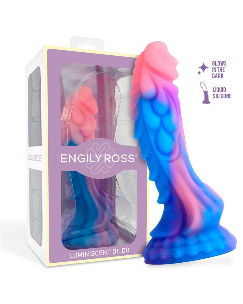 Luminiscent "Dragon" Shaped Dildo 18 cm