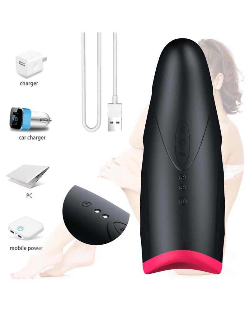 Owen Two Masturbator Variable Pressure Smart Pro Heating Function USB	