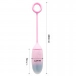 Vibrating Egg with APP Double Layer Silicone Blue/Purple
