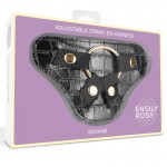 Roxane Universal Adjustable Harness with 3 Silicone Rings Black	