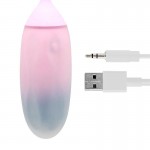Vibrating Egg with APP Double Layer Silicone Blue/Purple
