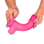 Slidy Realistic Dildo Dual Layer Retractable and Adjustable 7"	