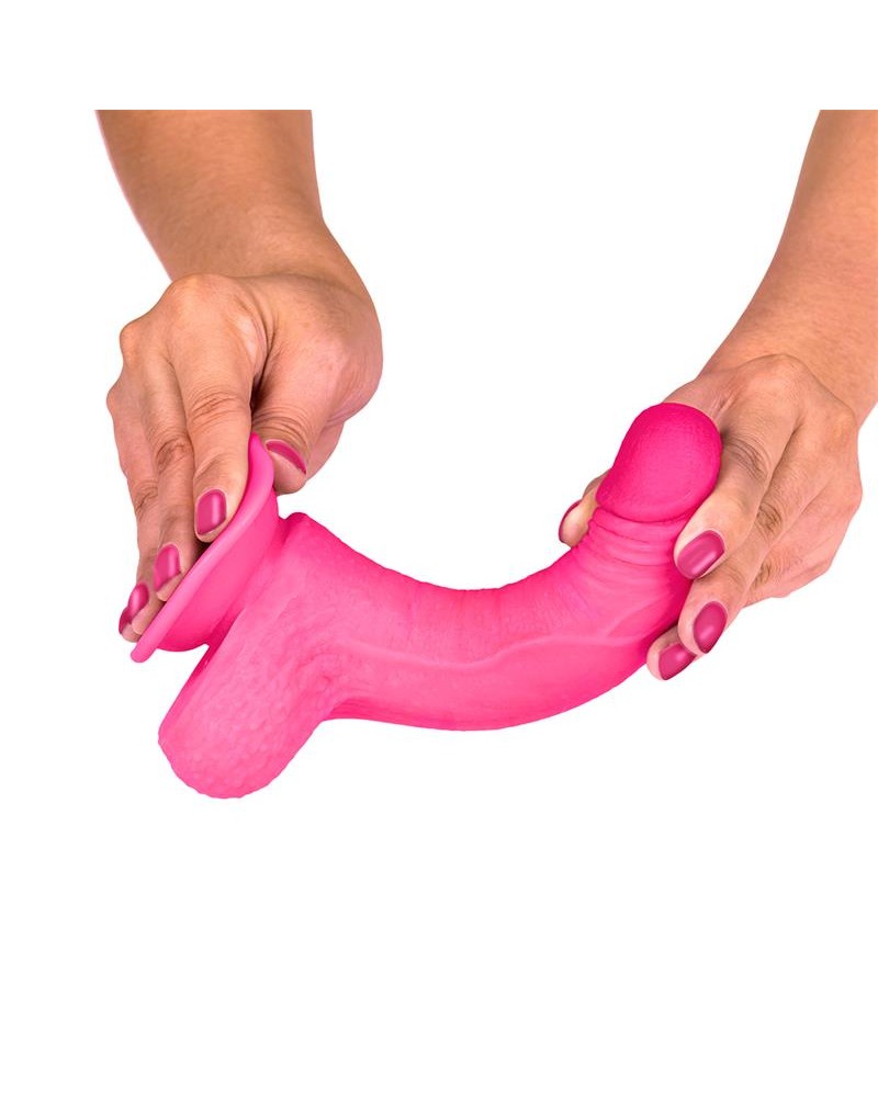 Slidy Realistic Dildo Dual Layer Retractable and Adjustable 7"	