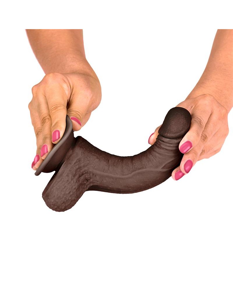 Slidy Realistic Dildo Dual Layer Retractable and Adjustable 7"	