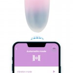 Vibrating Egg with APP Double Layer Silicone Blue/Purple