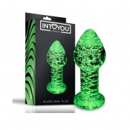 Glow in the Dark Glass Butt Plug