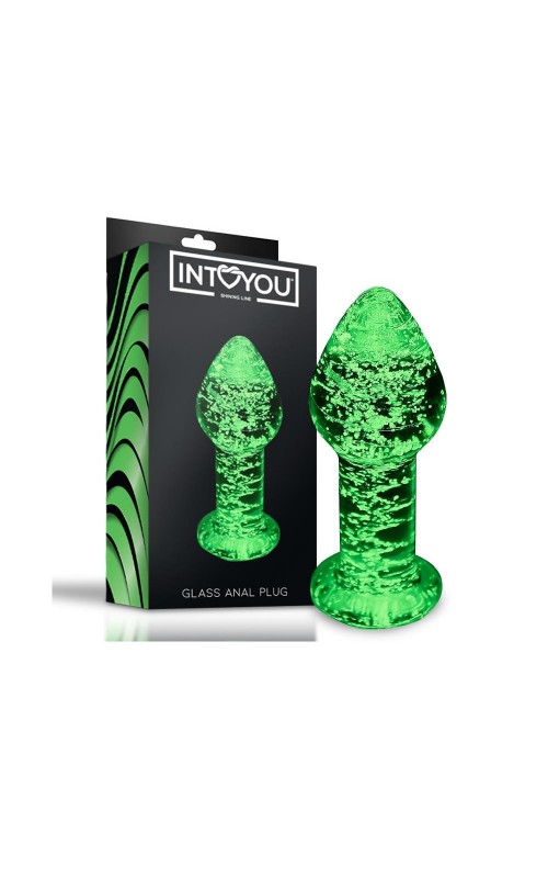 Glow in the Dark Glass Butt Plug