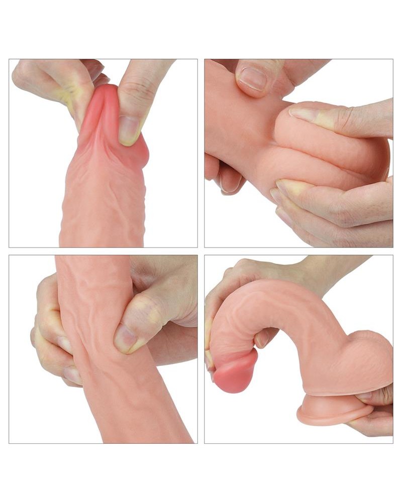 LOVETOY Dildo Nature 8" Liquid Silicone Flesh