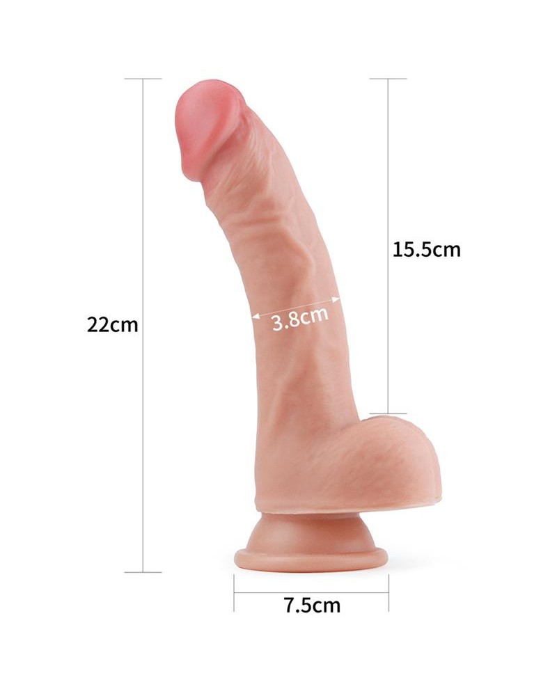 LOVETOY Dildo Nature 8" Liquid Silicone Flesh