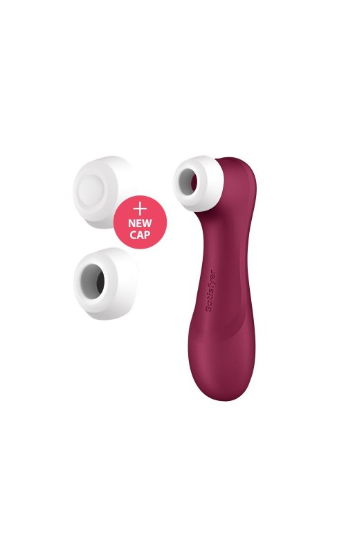 SATISFYER Pro 2 Gene 3 Liquid Air Technology Suction and Vibration App Connect Wine Red
