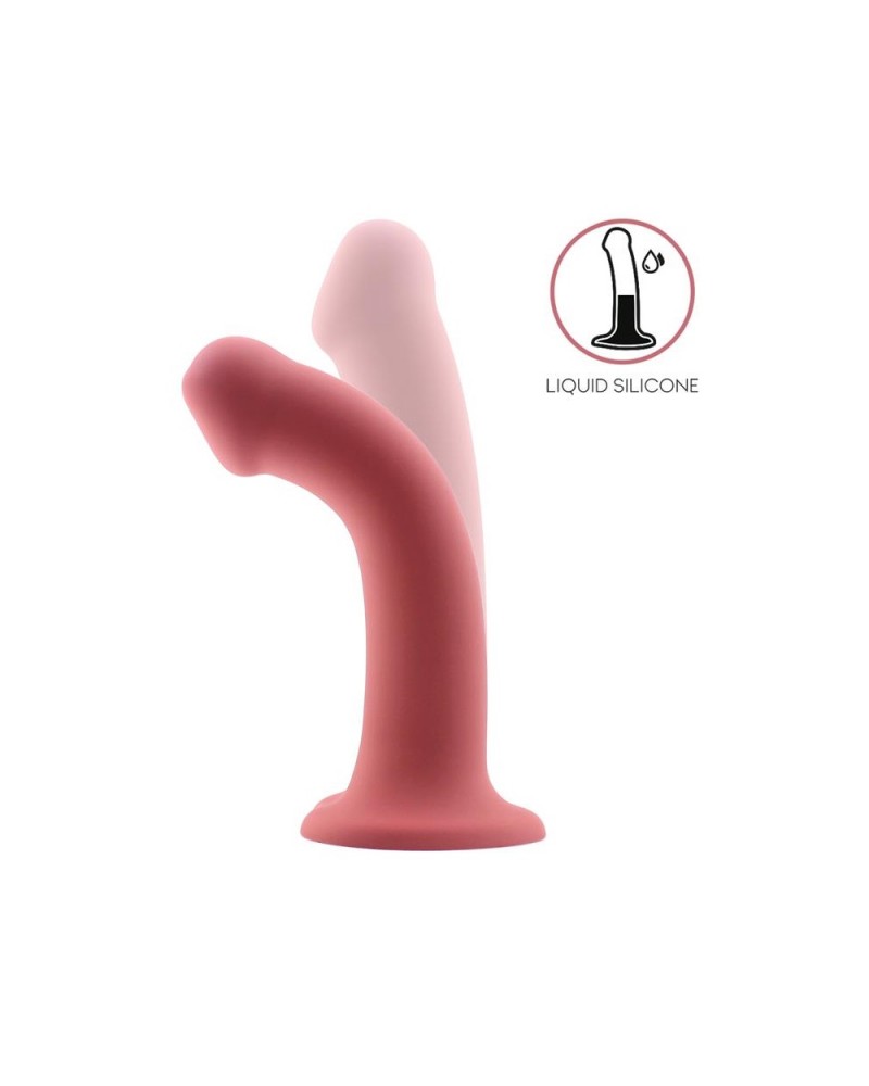 Bouncy Liquid Silicone Dildo Hiper Flexible 7.5" - 19 cm Size L Burgundy