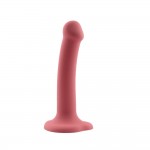 Bouncy Liquid Silicone Dildo Hiper Flexible 7.5" - 19 cm Size L Burgundy