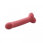 Bouncy Liquid Silicone Dildo Hiper Flexible 7.5" - 19 cm Size L Burgundy