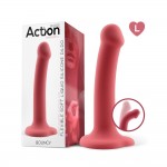 Bouncy Liquid Silicone Dildo Hiper Flexible 7.5" - 19 cm Size L Burgundy