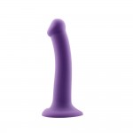 Action- Bouncy Liquid Silicone Dildo Hiper Flexible 7" - 18 cm Size M Purple