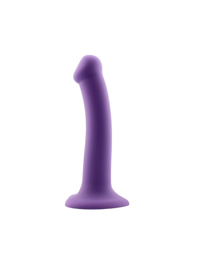 Action- Bouncy Liquid Silicone Dildo Hiper Flexible 7" - 18 cm Size M Purple