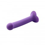 Action- Bouncy Liquid Silicone Dildo Hiper Flexible 7" - 18 cm Size M Purple