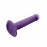 Action- Bouncy Liquid Silicone Dildo Hiper Flexible 7" - 18 cm Size M Purple