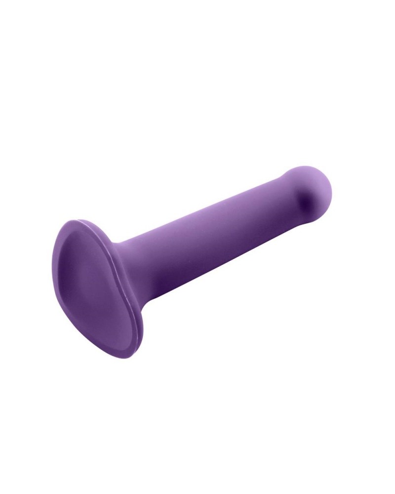 Action- Bouncy Liquid Silicone Dildo Hiper Flexible 7" - 18 cm Size M Purple