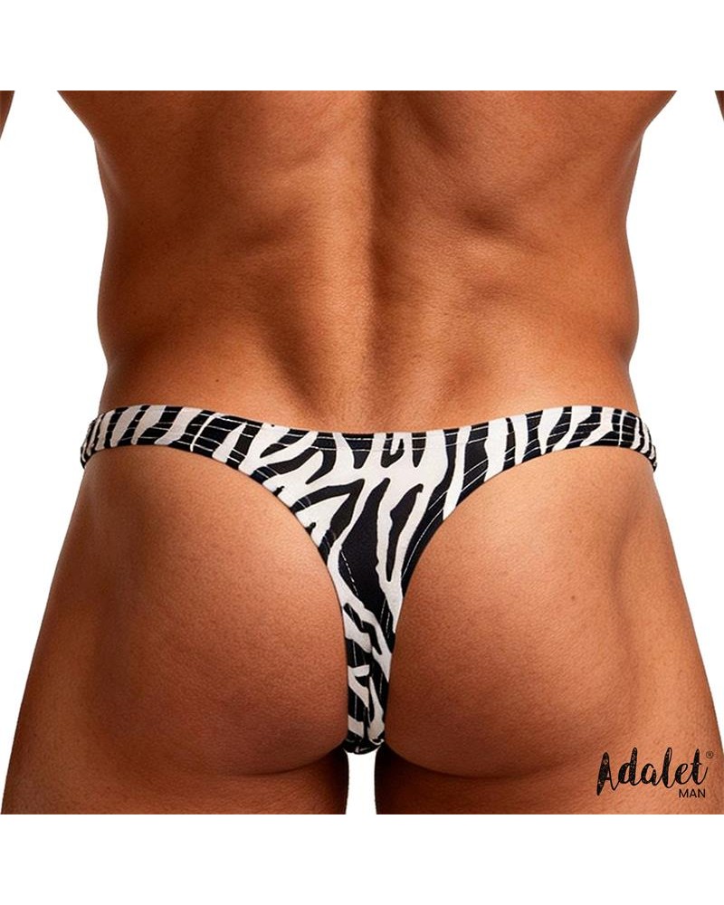 ADALET MAN Jake Thong Low-Rise Zebra
