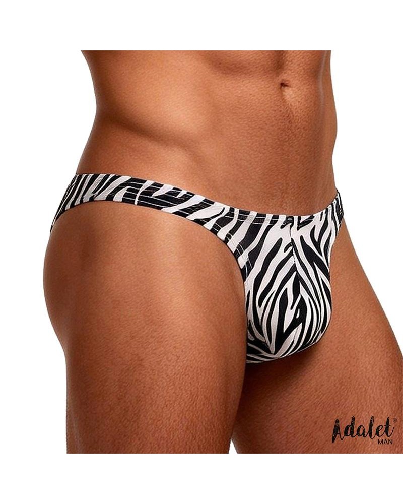 ADALET MAN Jake Thong Low-Rise Zebra
