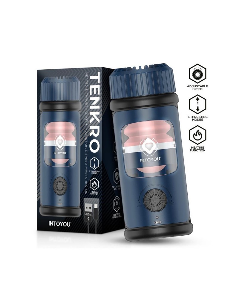 Tenkro Masturbator wit Thrusting and Heat USB-C