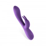 Mauve Liquefied Silicone Unibody Vibe USB Purple