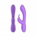 Mauve Liquefied Silicone Unibody Vibe USB Purple
