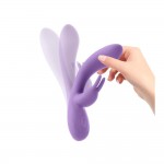 Mauve Liquefied Silicone Unibody Vibe USB Purple