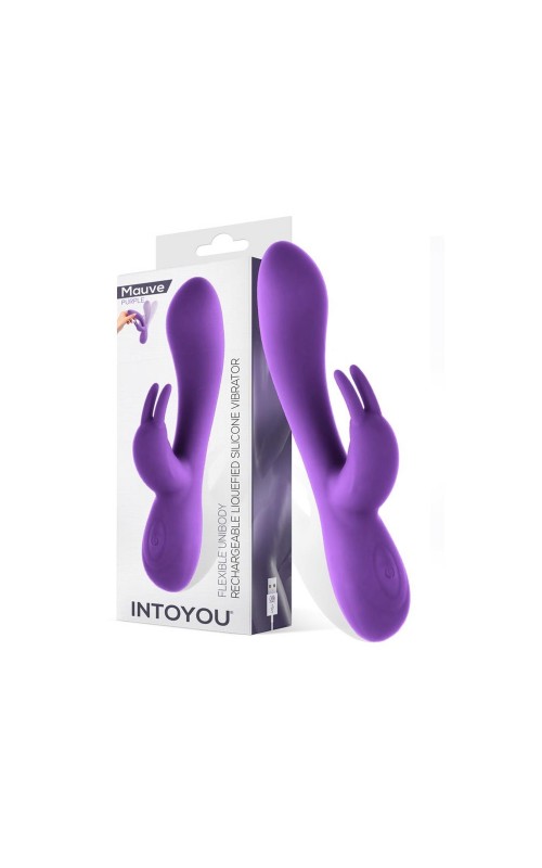 Mauve Liquefied Silicone Unibody Vibe USB Purple