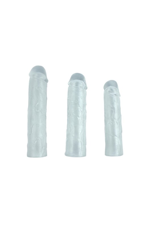 Pack 3 Penis Sleeve Alex Clear