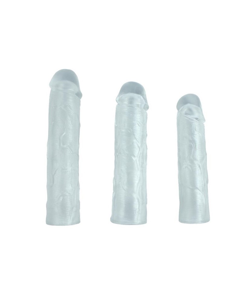 Pack 3 Penis Sleeve Alex Clear