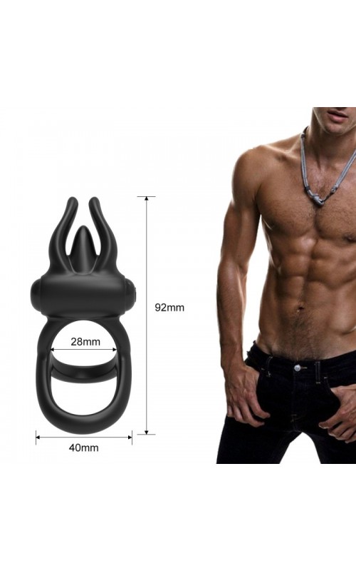 Ophelia's Dream Toys- Black Vibrating Ring