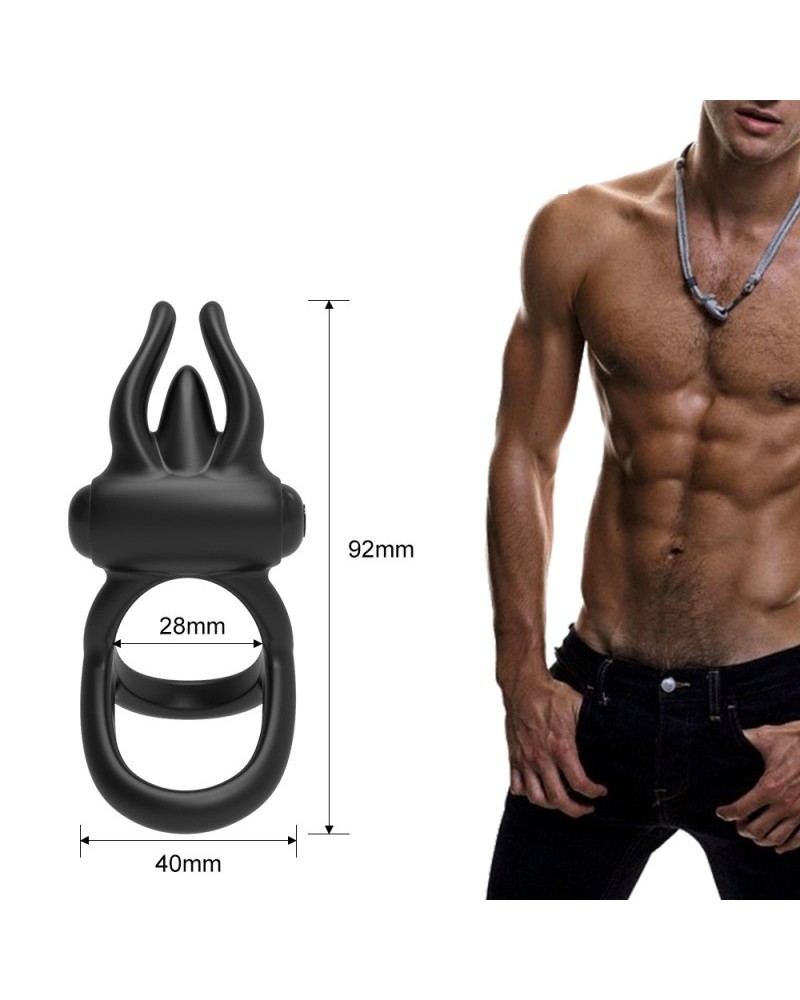 Ophelia's Dream Toys- Black Vibrating Ring