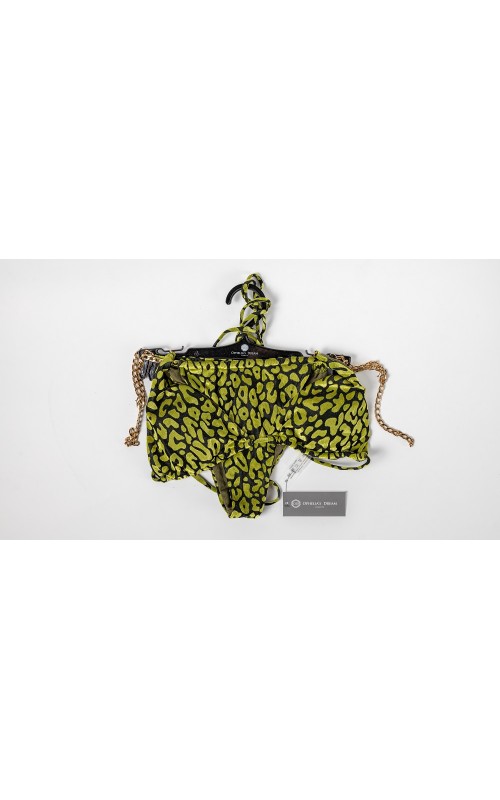 Ophelia's Dream Lingerie- Leopard Bikini Set Black/Green