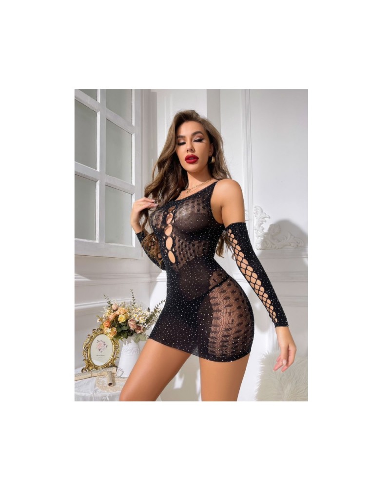 Ophelia's Dream Lingerie- Fishnet Dress with Sleeves