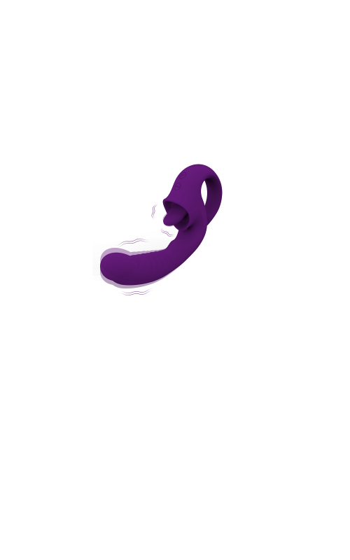 Ophelia's Dream Toys- Clitoral Licking G-spot Vibrator Purple