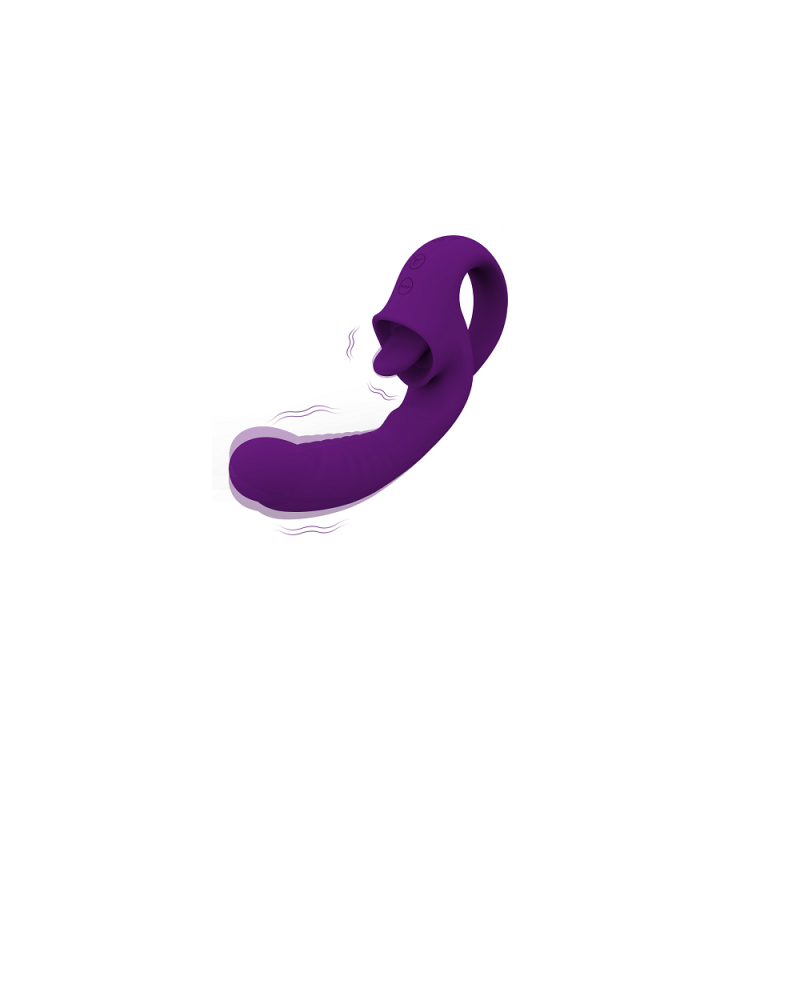 Ophelia's Dream Toys- Clitoral Licking G-spot Vibrator Purple