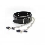 Ophelia's Dream Toys- Collar with nipple clamps Ophelia's Dream Toys- Collar with nipple clamps