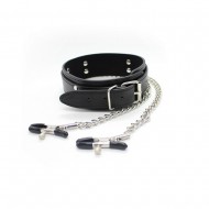 Ophelia's Dream Toys- Collar with nipple clamps