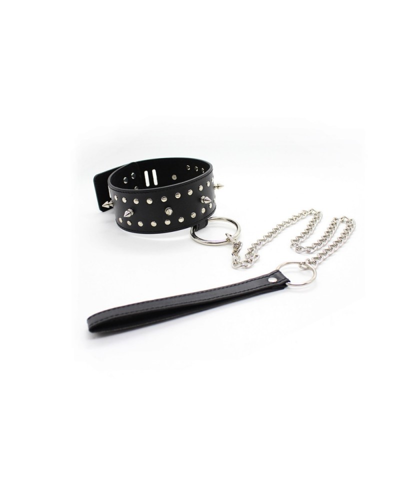 Ophelia's Dream Toys- Spiked Collar with Metal Hoop and Chain Ophelia's Dream Toys- Spiked Collar with Metal Hoop and Chain