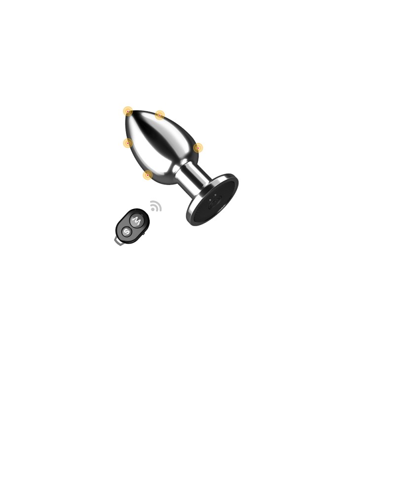 Ophelia's Dream Toys- Metal Anal Plug with Vibration